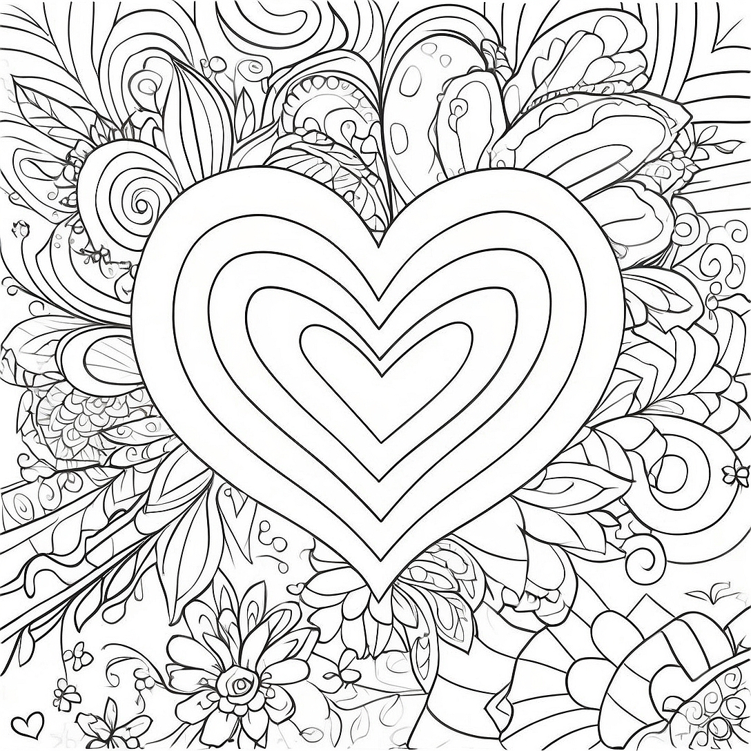 Romantico Pagine da Colorare