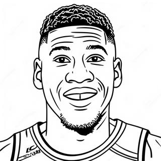 Pagina da Colorare Giannis Antetokounmpo | pagina da colorare Giannis