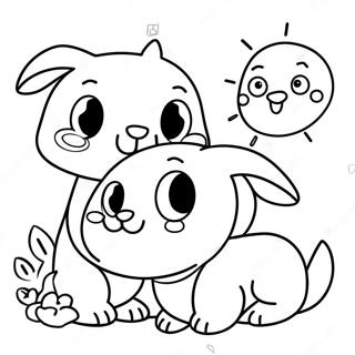 Pagina da Colorare di Animali Carini di Adopt Me | pagina da colorare Adottami