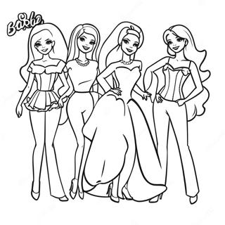 Pagina da Colorare Barbie e Amici | pagina da colorare Barbie e Amici