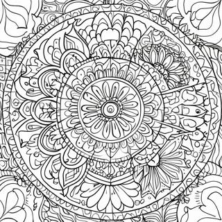 Pagina da Colorare Mandala Creativo | pagina da colorare Creativo