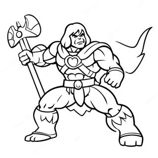 Pagina da Colorare di He-Man | pagina da colorare He Man