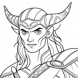 Pagina da colorare di Loki birichino | pagina da colorare Loki