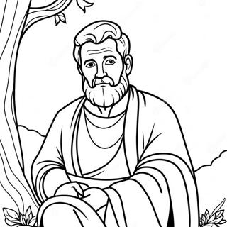 Pagina da Colorare di Abramo | pagina da colorare Abramo