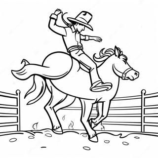 Pagina da Colorare del Rodeo | pagina da colorare Rodeo