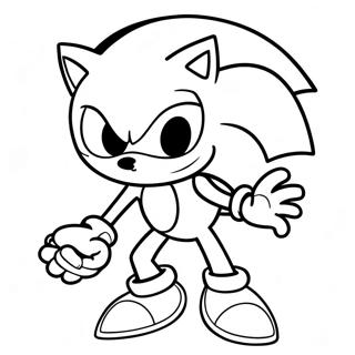 Pagina da colorare di Silver Sonic | pagina da colorare Sonic Argento
