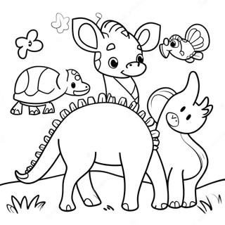 Pagina da Colorare Animali Genesis | pagina da colorare Genesi