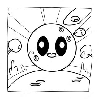 Pagina da Colorare di Pacman che Insegue Fantasmi | pagina da colorare Pacman