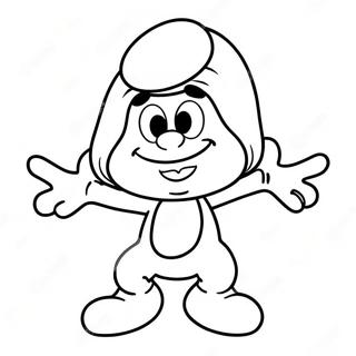 Pagina da colorare Puffo Felice | pagina da colorare Puffo