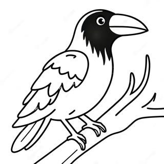 Pagina da Colorare del Corvo | pagina da colorare Corvo
