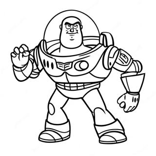 Pagina da Colorare di Buzz Lightyear | pagina da colorare Buzz Lightyear