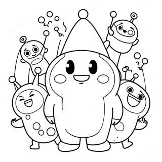 Pagina da Colorare Oddbods | pagina da colorare Oddbods