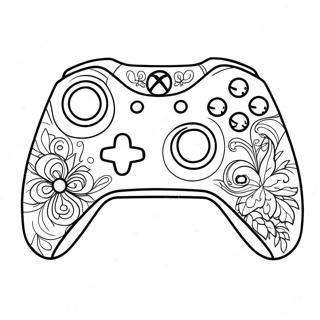 Pagina da Colorare di Controller Xbox | pagina da colorare Controller Xbox