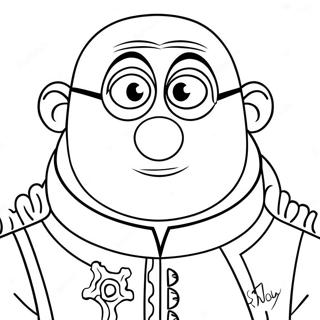 Pagina da Colorare di Gru | pagina da colorare Gru