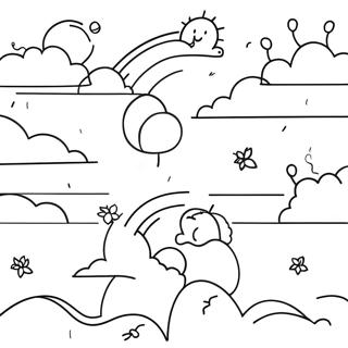 Pagina da Colorare del Cielo | pagina da colorare Cielo