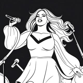 Beyonce Pagine da Colorare