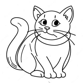 Pagina da colorare di un gatto randagio | pagina da colorare Randagio