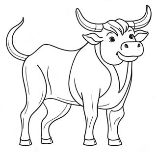 Pagina da Colorare del Toro | pagina da colorare Toro