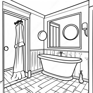 Pagina da Colorare del Bagno | pagina da colorare Bagno