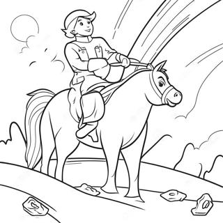 Pagina da Colorare di Scena Avventurosa di SuperPages | pagina da colorare SuperPagine