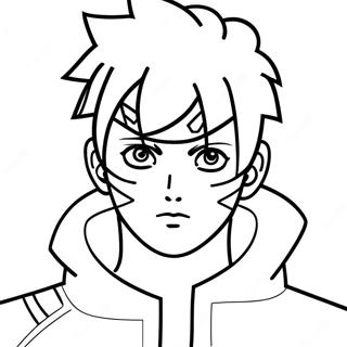 Pagina da Colorare Boruto | pagina da colorare Boruto