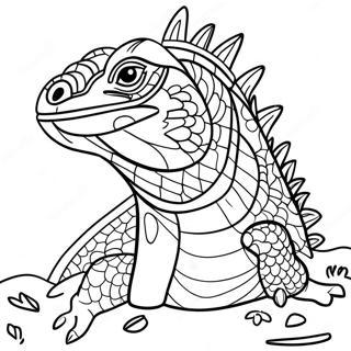 Pagina da Colorare Iguana | pagina da colorare Iguana