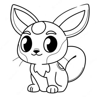 Pagina da Colorare Umbreon | pagina da colorare Umbreon