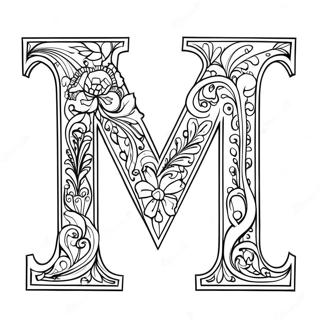 Lettera M Pagine da Colorare