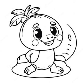Pagina da colorare di un personaggio cocco carino | pagina da colorare Cocco