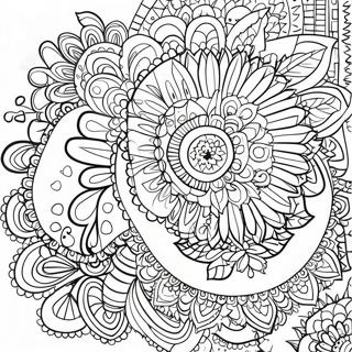 Pagina da Colorare Mandala Boho | pagina da colorare Boho