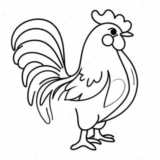 Pagina da Colorare del Gallo | pagina da colorare Gallo