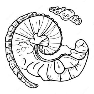 Pagina da Colorare di Fossili | pagina da colorare Fossile