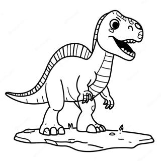 Pagina da Colorare di Fossili di Dinosauro | pagina da colorare Fossile