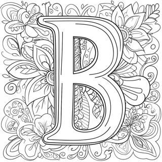 Pagina da Colorare Lettera B Colorata | pagina da colorare Lettera