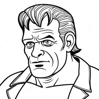 Pagina da Colorare del Mostro Frankenstein | pagina da colorare Frankenstein