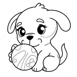 Cucciolo Carino Realistico Pagine da Colorare