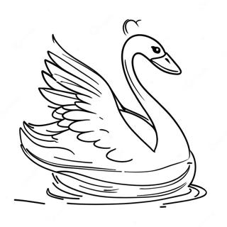 Pagina da Colorare Cigno | pagina da colorare Cigno