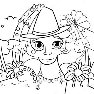Pagina da colorare del Carnevale Colorato in Brasile | pagina da colorare Brasile