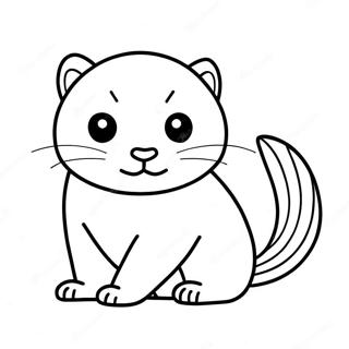 Pagina da colorare del Furetto | pagina da colorare Furetto