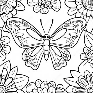 Pagina da Colorare della Falena Colorata | pagina da colorare Falena