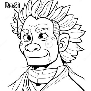 Pagina da Colorare di Dabi | pagina da colorare Dabi