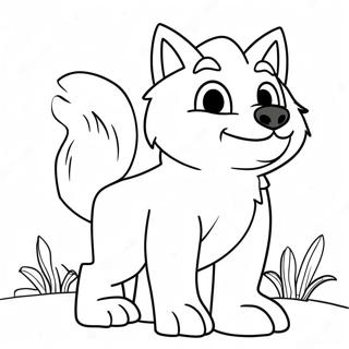 Pagina da Colorare di Wolfoo | pagina da colorare Wolfoo