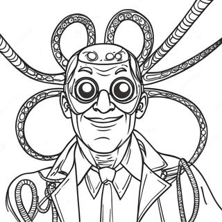 Pagina da Colorare di Doc Ock con Tentacoli | pagina da colorare Dottor Octopus