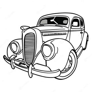 Pagina da colorare di auto facile | pagina da colorare Auto Facile