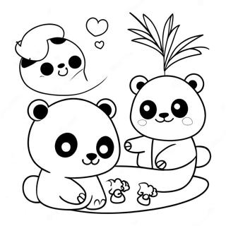 Mimi Panda Pagine da Colorare