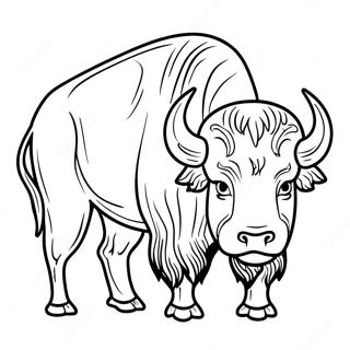 Pagina da Colorare Bufalo | pagina da colorare Bufalo