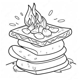 Pagina da Colorare S'more | pagina da colorare Smore