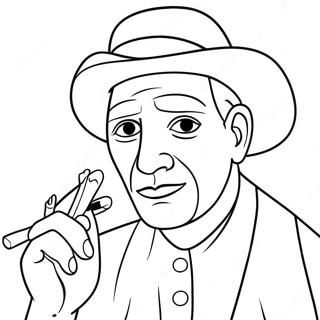 Pagina da Colorare Picasso | pagina da colorare Picasso