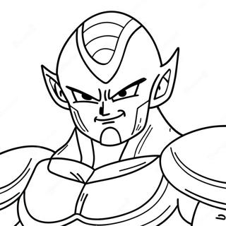 Frieza in Armatura da Battaglia Pagine da Colorare | pagina da colorare Frieza