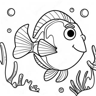 Pagina da Colorare di Dory | pagina da colorare Dory